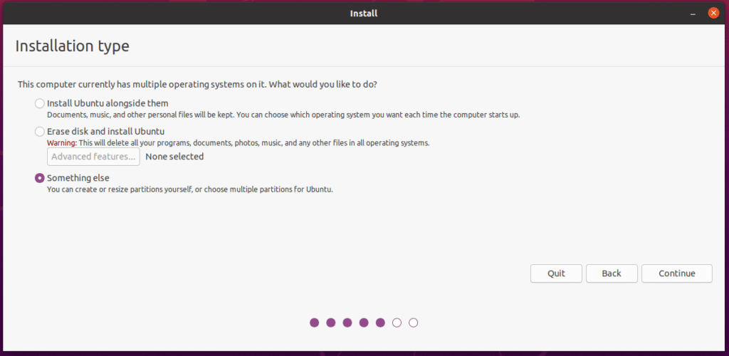 How to Dual Boot Ubuntu and Windows 10? 6 Installation Type - Dual Boot Ubuntu and Windows 10