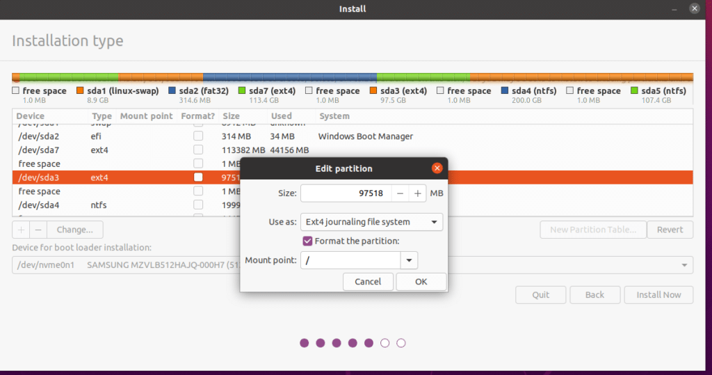 How to Dual Boot Ubuntu and Windows 10? 8 Changing Partitions - Dual Boot Ubuntu and Windows 10