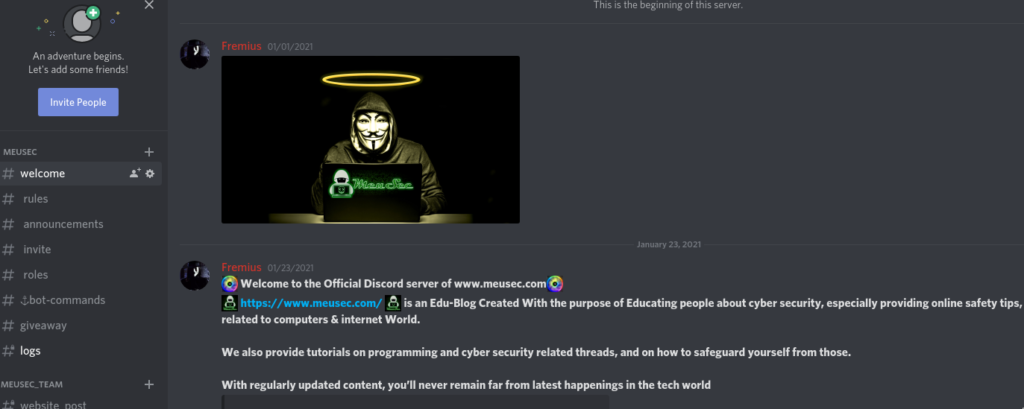 Miscellaneous Challenges – Cohesion Writeup 2 discord server