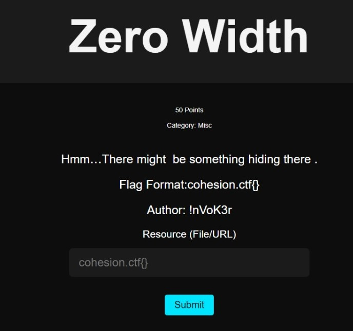 Miscellaneous Challenges – Cohesion Writeup 4 ques