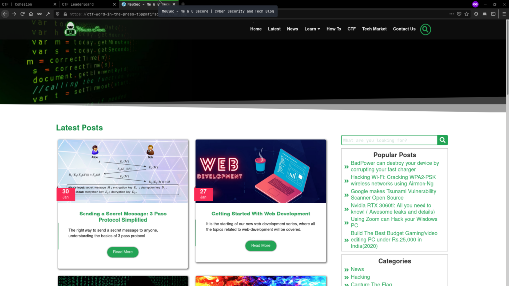 Web Challenges - Cohesion Writeup 34 Web Challenges - Cohesion Writeup 34