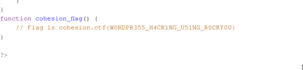 Web Challenges - Cohesion Writeup 45 Web Challenges - Cohesion Writeup 45