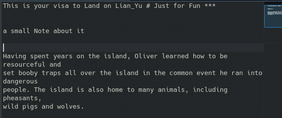 Lian_Yu: TryHackme Walkthrough 22 small note