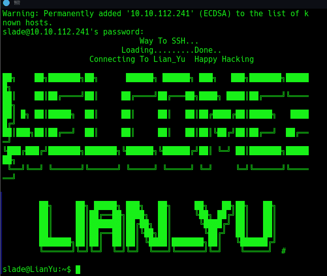 Lian_Yu: TryHackme Walkthrough 23 got into the box