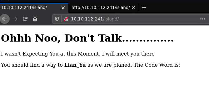 Lian_Yu: TryHackme Walkthrough 6 /island directory