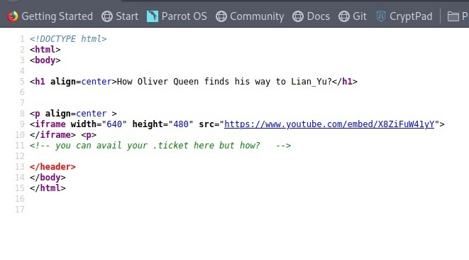 Lian_Yu: TryHackme Walkthrough 10 source code