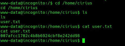 Library: Tryhackme Writeup 8 user.txt